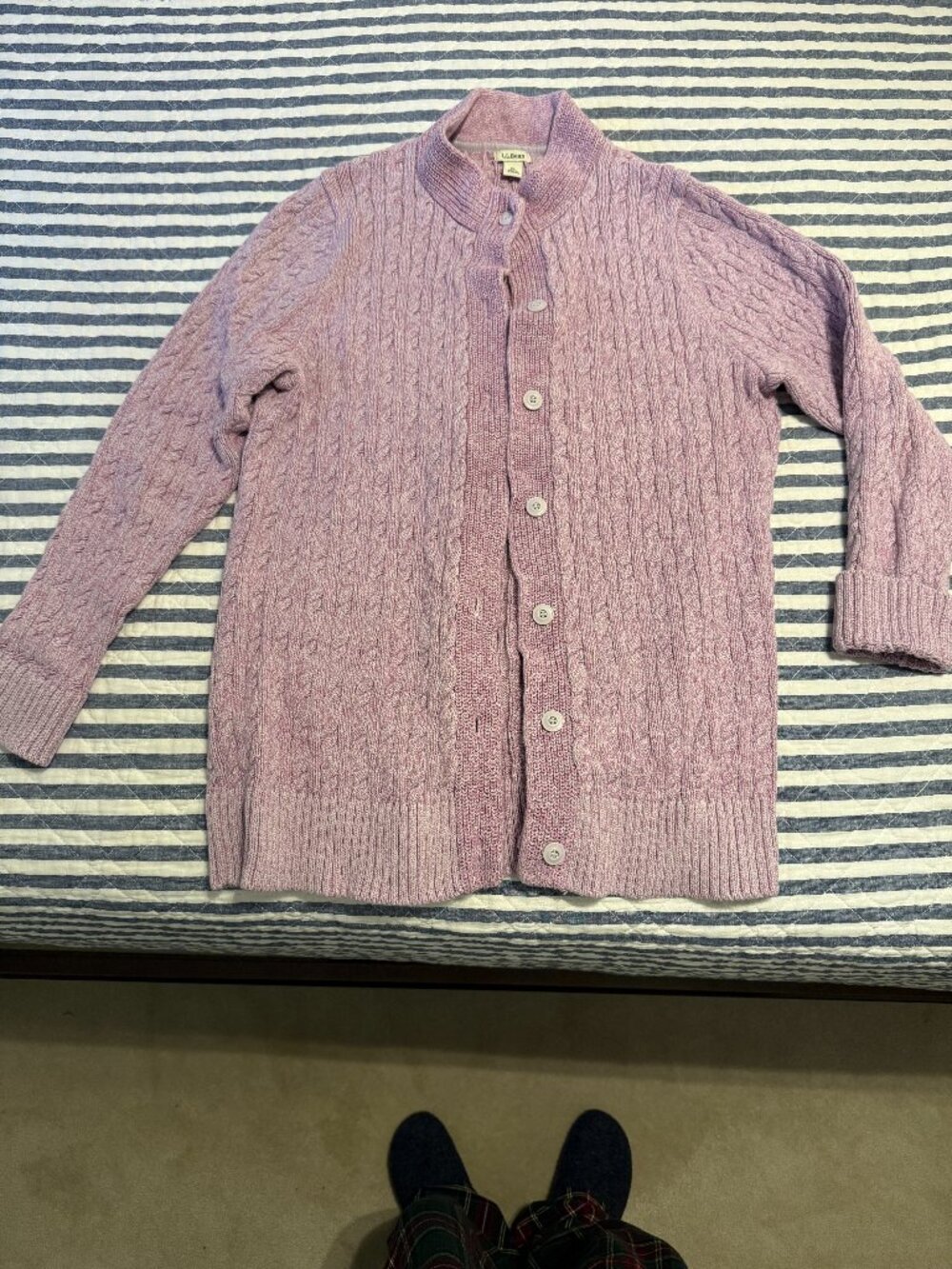 L.L.Bean Button-Up Sweater – Size XL